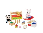 Sylvanian Families Epoch ESF5709 Tavşan ve Panda Bebeğin Oyun Odası Oyuncak