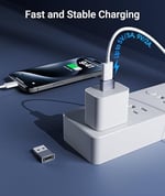 Syntech USB C Kadın - USB Erkek Adaptör 3'lü Paket [Seyahat Olması Gerekenler, Alüminyum] USB C - USB Adaptörü, Tip C Şarj Kablosu Güç Dönüştürücü iPhone 17 16 15 Apple Watch AirPods CarPlay ile