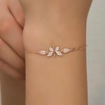 T7198 ​ Gümüş Rose Yusufçuk Kadın Bileklik