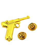 Tabanca Silah Rozet - LGR-P8 Yaka Rozeti - Gold Görünümlü