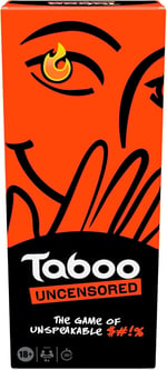 Taboo Sansürsüz Tabu Parti Oyunu | Sadece Yetişkinlere Özel | İngilizce Versiyonu | 18 Yaş ve Üzeri | 4+ Oyuncu | Yaklaşık 20 Dakika | Yetişkinler İçin Grup Oyunu
