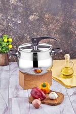 TAÇ BENGÜ PRO DÜDÜKLÜ TENCERE SİYAH 6LT - Seçenekler: 6 Liters, 4 Liters, 8 Liters