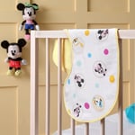 TAÇ Disney Mickey Lisanslı Karakter Baskılı Pamuk Müslin Bebek Omuz Bezi, Çok Renkli, 20x55 cm