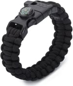 Tactical Paracord Çok Amaçlı 5'i 1 Arada Kampçı Bileklik-1