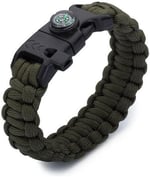 Tactical Paracord Çok Amaçlı 5'i 1 Arada Kampçı Bileklik-1