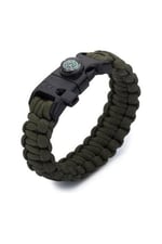 Tactical Paracord Çok Amaçlı 5'i 1 Arada Kampçı Bileklik-1