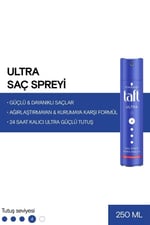 Taft Ultra Saç Spreyi 250 ml 24 Saat Kalıcı Tutuş Sağlayan Dayanıklı Formül