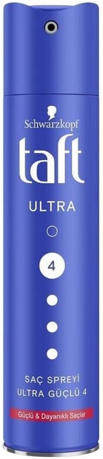 Taft Ultra Saç Spreyi 250 ml 24 Saat Kalıcı Tutuş Sağlayan Dayanıklı Formül