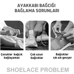Takbırak Mıknatıslı Lastikli Ayakkabı Bağcığı, Akıllı Bağcık, Bot, Çocuk, Spor Bağcık