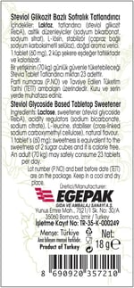 Takita Stevia Tablet Tatlandırıcı 300Ad 18g