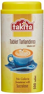Takita - Tablet Tatlandırıcı - Sukraloz 500 Ad (Yeni)