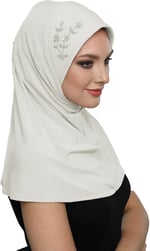 Takmatik Taşlı El İşi Boncuk İşlemeli Hazır Türban Tesettür Bone Namaz Örtüsü