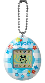 TAMAGOTCHI 42880 Bandai, Gen 2, Çiçek Gingham Kabuk Zincirli Orijinal Sanal Gerçeklik Evcil Hayvan, Çok Renkli