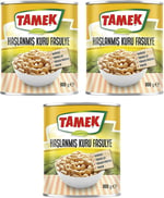 Tamek Haşlanmış Kuru Fasulye, 800 Gr, 3'lü Paket