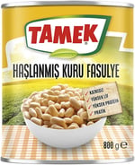 Tamek Haşlanmış Kuru Fasulye, 800 Gr, 3'lü Paket