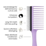 Tangle Teezer Wide Tooth Comb Kıvırcık Saçlar için Lila Saç Fırçası-Tarak