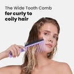 Tangle Teezer Wide Tooth Comb Kıvırcık Saçlar için Lila Saç Fırçası-Tarak