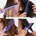 Tangle Teezer Wide Tooth Comb Kıvırcık Saçlar için Lila Saç Fırçası-Tarak