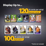 Tapeera 20'li Paket PET Beyzbol Kartı Vitrini - 120 Karta Kadar Tutun Duvara Montaj - Kollu Kart ve Üstten Yükleyici Ekranı - Spor Kartı Ticaret Kartı Teşhir Rafı - Polaroid Instax Ekran için