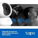 Tapo C200, 1080P Full HD, Hareket Tespit ve Takibi, 360°, 9m Gece Görüşü, Çift Yönlü Sesli İletişim, Sesli Alarm, Bulut/Yerel Depolama, Bebek Ağlaması Tespiti, İç Mekan Wi-Fi Güvenlik Kamerası
