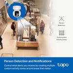 Tapo C202, 1080P Full HD, Hareket Tespit ve Takibi, 360°, 9m Gece Görüşü, Çift Yönlü Ses, Alarm, Bulut/Yerel Depolama, Bebek Ağlaması Tespiti, İç Mekan Ethernet/Wi-Fi Güvenlik Kamerası