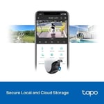Tapo C520WS, 2K QHD Dış Mekan Wi-Fi/Ethernet Güvenlik Kamerası, Hareket Tespit/Takibi, 360°, IP66 Su Geçirmez, Renkli Gece Görüşü, Çift Yönlü Ses, Bulut/Yerel Depolama, Sesli ve Işıklı Alarm