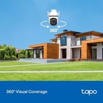Tapo C520WS, 2K QHD Dış Mekan Wi-Fi/Ethernet Güvenlik Kamerası, Hareket Tespit/Takibi, 360°, IP66 Su Geçirmez, Renkli Gece Görüşü, Çift Yönlü Ses, Bulut/Yerel Depolama, Sesli ve Işıklı Alarm