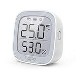 Tapo T315, Akıllı Sıcaklık ve Nem Monitörü, Ücretsiz Veri Depolama, LCD Ekran, Gerçek Zamanlı Bildirimler, Pil Dahildir, Alexa ve Google Home ile Çalışır, Tapo Hub Gereklidir Ayrıca Satılır