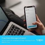 Tapo T315, Akıllı Sıcaklık ve Nem Monitörü, Ücretsiz Veri Depolama, LCD Ekran, Gerçek Zamanlı Bildirimler, Pil Dahildir, Alexa ve Google Home ile Çalışır, Tapo Hub Gereklidir Ayrıca Satılır