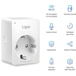 Tapo WLAN akıllı priz Tapo P100, akıllı ev WiFi priz, Alexa aksesuarı, Alexa, Google Home, Tapo uygulaması ile çalışır, sesli kontrol, uzaktan erişim, hub gerekmez, mini, beyaz