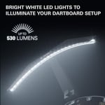 Target Dart Ark Dart Tahtası LED Işık - Tüm Dart Tahtalarına Güvenle Uyar - Kolay Montaj - Parlak Aydınlatma Tüm Panoyu Aydınlatır - 3m Kablo