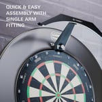 Target Dart Ark Dart Tahtası LED Işık - Tüm Dart Tahtalarına Güvenle Uyar - Kolay Montaj - Parlak Aydınlatma Tüm Panoyu Aydınlatır - 3m Kablo