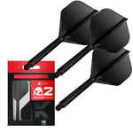 Target Darts K Flex Entegre Dart Uçuşları ve Şaftları, No.2 | 3'lü Paket K-Flex - No2, Kflex Hepsi Bir Arada Kalıplı Dart Uçuş ve Gövde Uzunlukları: Kısa, Orta ve Orta | Profesyonel Dart Aksesuarları