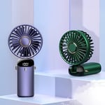 Taşınabilir El Vantilatörü, USB Şarj Edilebilir Kişisel Fan, 4800mAh, 90° Katlanabilir Mini Masa Fanı, Led Dijital Ekranlı 5 Hız Çok Fonksiyonlu Fan Dış Mekan İç Mekan için (Mavi)