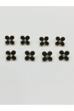 Taşlı Düğme/bluz Düğmesi 8 Li Set/Metal Taşlı Bluz Düğmesi