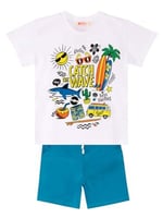 Tatil Erkek Çocuk T-shirt Şort Takım