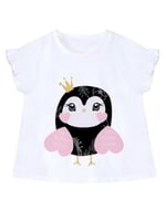 Tatlı Baykuş Kız Çocuk T-shirt Şort Takım