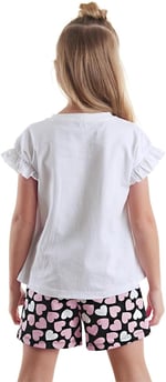Tatlı Baykuş Kız Çocuk T-shirt Şort Takım