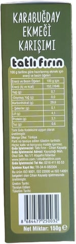 Tatlı Fırın Karabuğday Ekmeği Karışımı