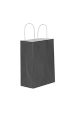 Tatlı Günler 5 Li Büyük Boy 31x41 Cm Büküm Saplı Kağıt/Karton Çanta-poşet Siyah