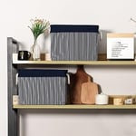 TcaFmac Raflar için Organizasyon ve Saklama Sepeti - Büyük 2'li Paket 40,6 x 30,48 x 30,48 cm Kumaş Saklama Küpleri, Hediye Kl - Seçenekler: Large Cube-2 Pack, Large-3 Pack, Large-4 Pack, Small-6 Pack