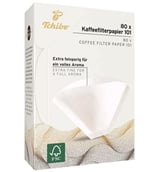 Tchibo 80 Adet Kahve Filtresi - 101 Numara Ekstra ince - tam bir aroma için Beyaz kaliteli kağıt