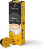 Tchibo Cafissimo Kahve Caffè Crema yumuşak kahve kapsülleri, 10 adet (kahve, yumuşak aromalı yumuşak), sürdürülebilir ve adil ticaret