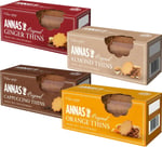 TEA HOUSE DIRECT Anna's Biscuit Cookies Pick N Mix - 3+ Lezzet Arasından Seçim | Zencefil, Badem, Kapuçino, Portakal | 2 Paket (her biri 150 gr) - Kurabiye Severler için Mükemmel Kurabiye Hediye Seti