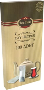 Tea Time Çay Kahve Filtresi Kağıt Filtre L Büyük Boy (100'lü Çay Filtresi poşeti)