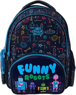 Team Komik Robotlar Lacivert/Mavi Erkek Çocuk İlkokul ve Günlük Sırt Çantası
