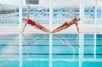 Team Swimsuit Challenge Solid Kadın Kırmızı Yüzücü Mayosu 004766450