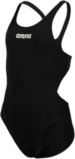 Team Swimsuit Swim Tech Solid Çocuk Siyah Yüzücü Mayosu 004764550