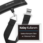 techmaster Dijital El Kantarı 50 Kg Bavul Kurban Terazisi Işıklı Pil Hediye 50Kg-Valiz