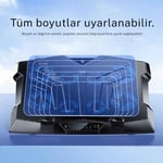 TechTic Z33 Laptop Soğutucu Standı 8 Fanlı Turbo 3000RPM Sessiz RGB Soğutucu 17İnç Ayarlanabilir
